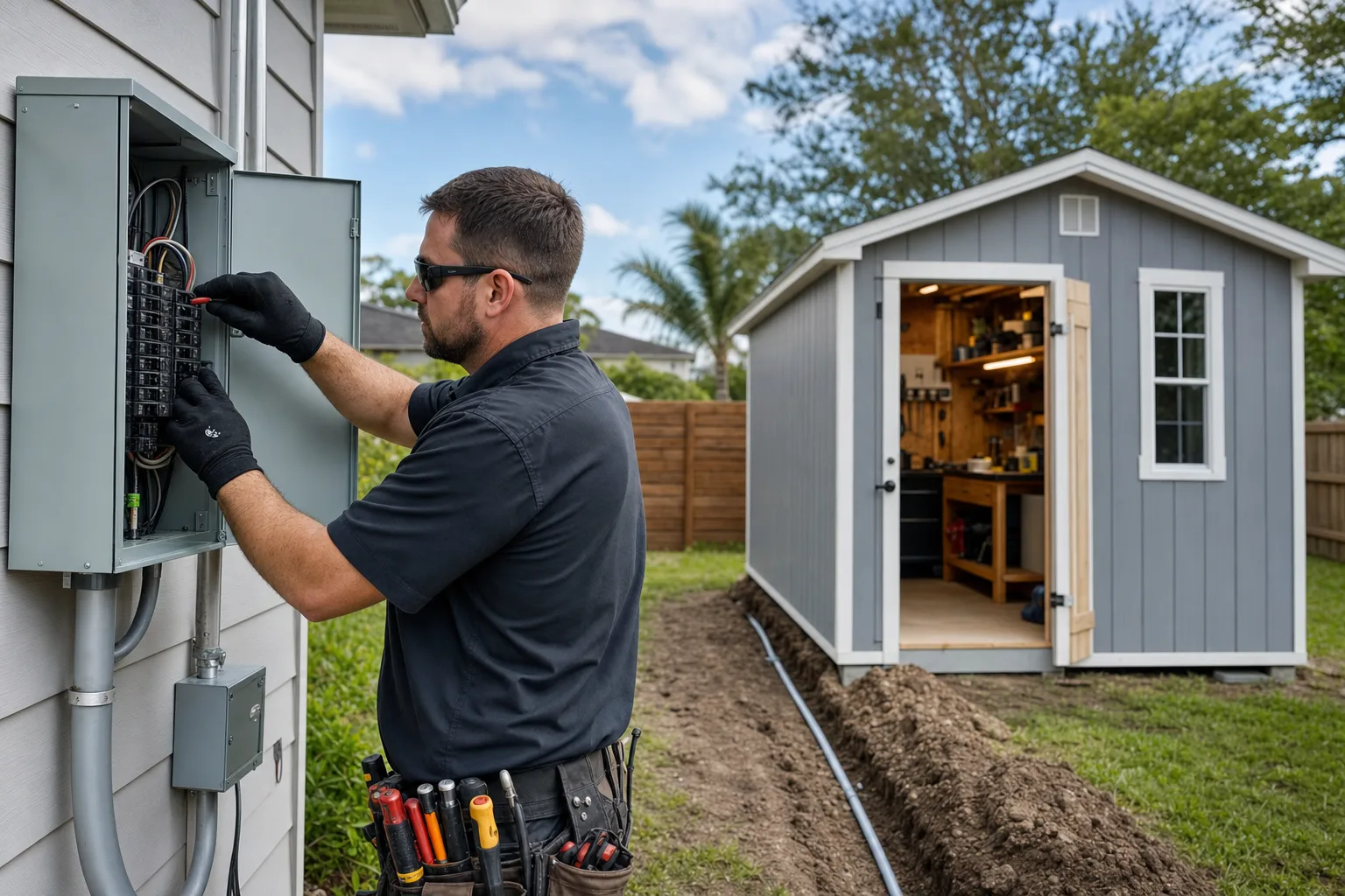 Checklist of decisions to make before adding electrical power to a backyard shed