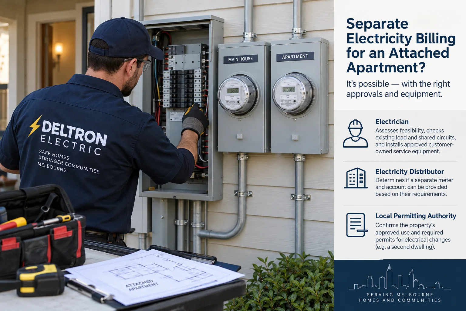 Can an Electrician Add a Separate Meter for an Attached Apartment in Melbourne? supporting image 4