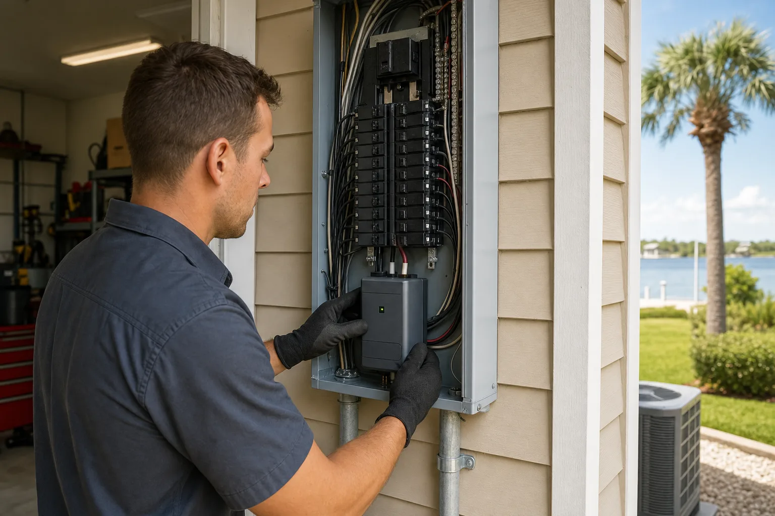 Whole-home surge protector installation checklist for Titusville homeowners