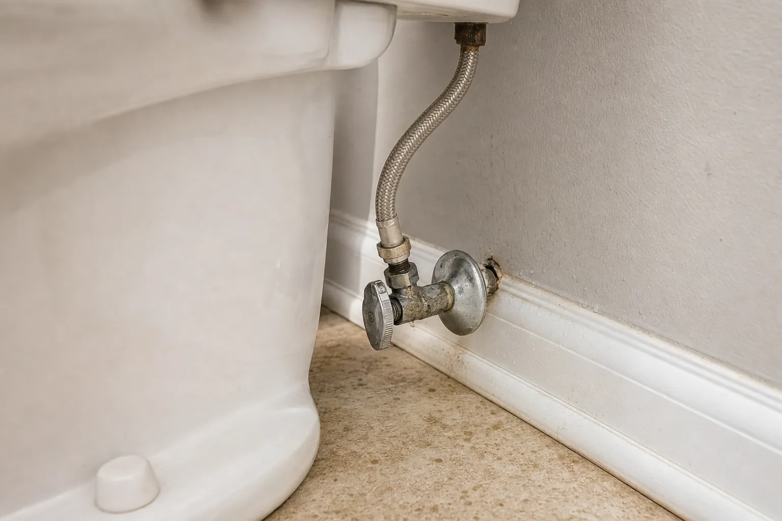 A Five-Minute Monthly Check for Toilet Supply Lines, Shutoff Valves, and Tank Leaks Five-minute monthly toilet inspection checklist for supply lines, shutoff valves, tank leaks, and floor moisture